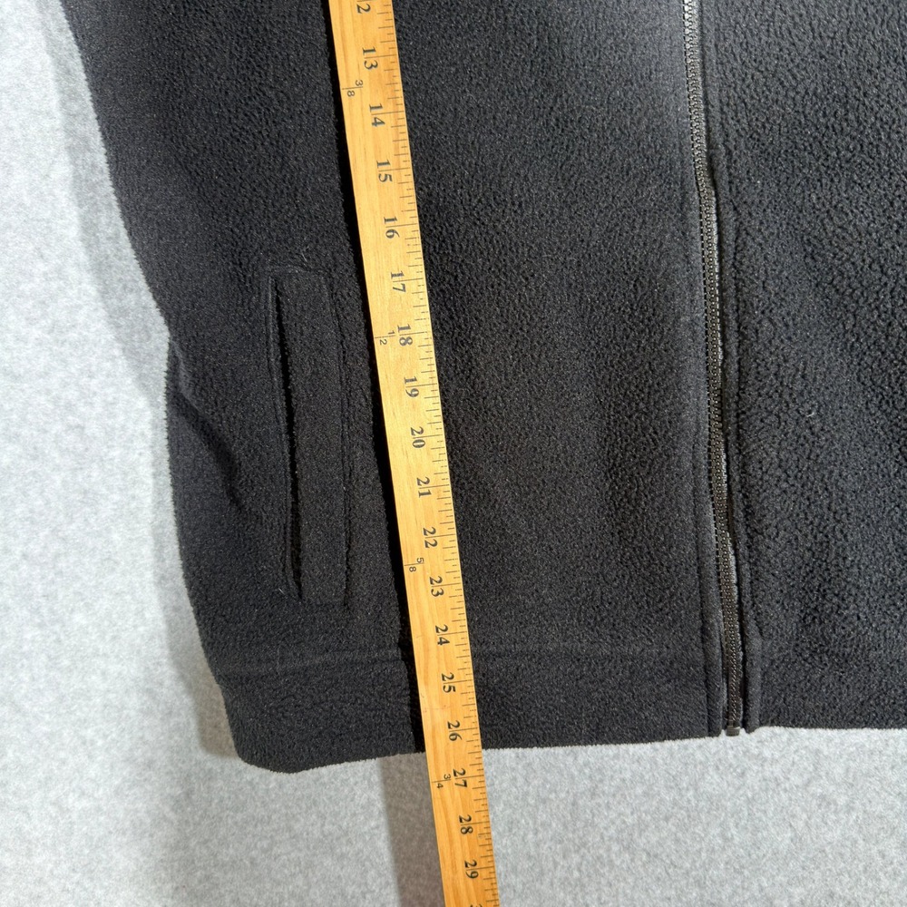 Orvis Mens M Black Full Zip Fleece Jacket Mock Neck Outdoor Hiking Winter - Picture 6 of 8